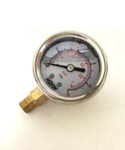 NZKW Liquid filled pressure gauge 15psi - Side mounted-C0070317