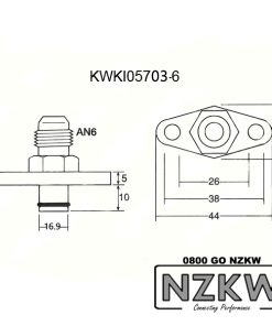 NZKW factory fuel rail adapter - Mitsubishi