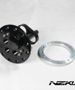 Alternative view of NZKW twin intank pumps billet fuel cradle with weld on flange