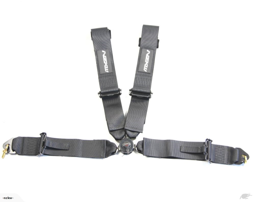NZKW 4 POINT RACE HARNESS FIA HOMOLOGATED 2024 Stock- Black