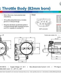 Alternative view of Bosch 82mm Electronic Throttle Body Adapters