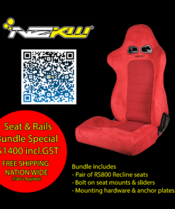 NZKW RS800 Recline Bucket Seats with FREE RAILS and DELIVERY NZ WIDE