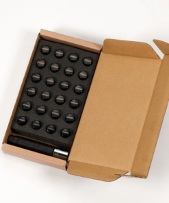 Alternative view of RAYS 17 HEX NUT & LOCK SET FOR 631 6H 12X1.5/12X1.25 BLACK 24PC